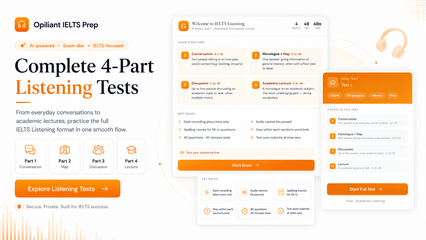 Listening — Opiliant IELTS