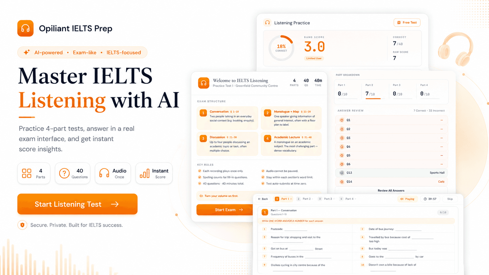 Listening — Opiliant IELTS
